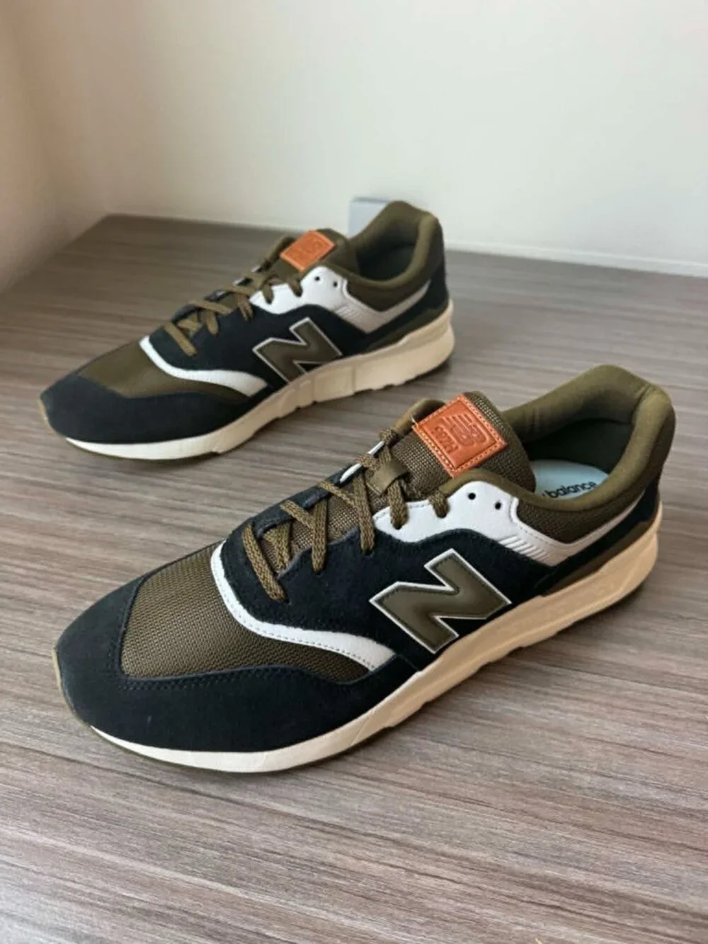 New Balance Men's 997 Sneakers Shoes Size 14 $100 Black/Dark Green
